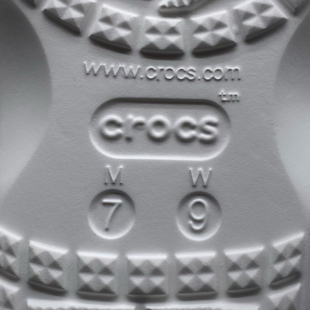 NEW Crocs Womens Shoes Baya Slide Sandals 9 White Flat Casual Cushioned Comfort - Picture 9 of 10